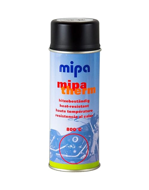 Un aerosol de 400 mililitros de laca negra para estufas resistente al calor, calificada a 800 grados