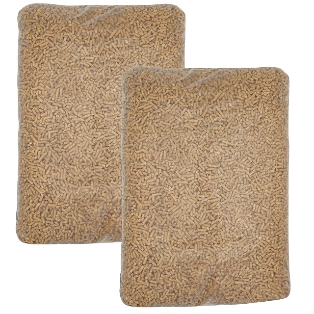 Dos sacos de 15 kg de pélets de madera blanda ENplus A1 de 6 mm, 30 kg en total